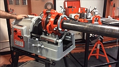Использование резьбонарезной головы со ступенчатой регулировкой Ridgid 161 NPT R