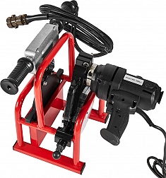 Нагреватель и торцеватель в боксе гидравлических стыковых сварочных аппаратов для пнд труб Gas Fusion Red-160