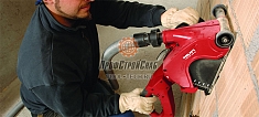 Применение алмазного штробореза Hilti DCH 180-SL 230V E