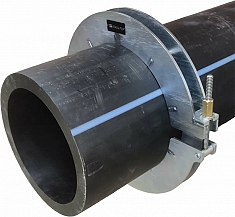 Применение механической скругляющей накладки для удаления овальности ПНД труб ПНДело Кругодел-450 Применение механической скругляющей накладки для удаления овальности ПНД труб ПНДело Кругодел-450