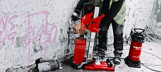 Применение ручных установок алмазного бурения Hilti DD 150-U