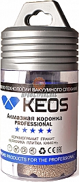 Упаковки коронки алмазной по керамограниту Keos Professional Vacuum Brazed M14 40 мм